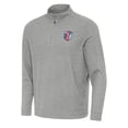 thumbnail image 1 of Men's Antigua Heather Gray Kansas City Current Subtle Quarter-Zip Sweatshirt, 1 of 1