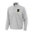 thumbnail image 1 of Men's Antigua Heather Gray LAFC Brisk Quarter-Zip Pullover Jacket, 1 of 1