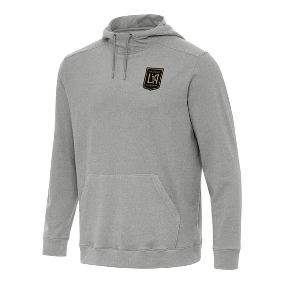 Men's Antigua Heather Gray LAFC Cloud Pullover Hoodie