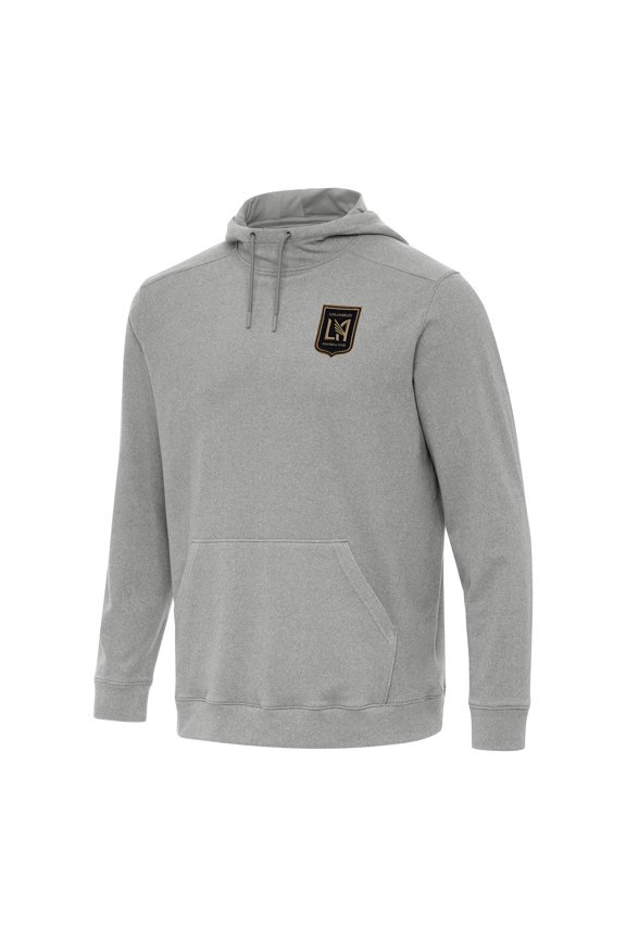 Men's Antigua Heather Gray LAFC Cloud Pullover Hoodie