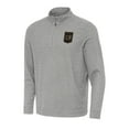 thumbnail image 1 of Men's Antigua  Heather Gray LAFC Subtle Quarter-Zip Jacket, 1 of 1