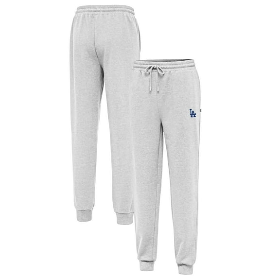 Men's Antigua Heather Gray Los Angeles Dodgers Idol Jogger Pants