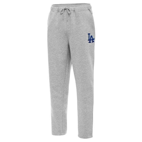 Men's Antigua Heather Gray Los Angeles Dodgers Victory Jogger Pants