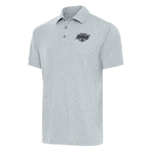 Men's Antigua  Heather Gray Los Angeles Kings Big & Tall Par 3 Polo