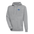 thumbnail image 1 of Men's Antigua Heather Gray MTSU Blue Raiders Victory Digital Thermal Raglan Pullover Hoodie, 1 of 1