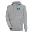 thumbnail image 1 of Men's Antigua  Heather Gray Miami Dolphins Victory Pullover Hoodie, 1 of 1