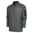 thumbnail image 1 of Men's Antigua  Heather Gray Midland Rockhounds Big & Tall Fortune Quarter-Zip Pullover Jacket, 1 of 1