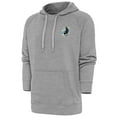 thumbnail image 1 of Men's Antigua Heather Gray Minnesota United FC Logo Victory Pullover Hoodie, 1 of 1