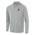 thumbnail image 1 of Men's Antigua Heather Gray Minnesota United FC Tidy Quarter-Zip Hoodie, 1 of 1