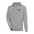 thumbnail image 1 of Men's Antigua Heather Gray Montana State Bobcats Big & Tall Victory Raglan Pullover Hoodie, 1 of 1