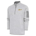 thumbnail image 1 of Men's Antigua  Heather Gray Montgomery Biscuits Fortune Quarter-Zip Pullover Jacket, 1 of 1