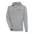 thumbnail image 1 of Men's Antigua Heather Gray Morehead State Eagles Victory Digital Thermal Raglan Pullover Hoodie, 1 of 1