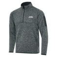 thumbnail image 1 of Men's Antigua  Heather Gray New York Jets  Fortune Quarter-Zip Pullover Jacket, 1 of 1
