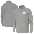 thumbnail image 1 of Men's Antigua Heather Gray New York Jets Subtle Quarter-Zip Jacket, 1 of 4
