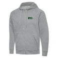 thumbnail image 1 of Men's Antigua  Heather Gray New York Jets Victory Full-Zip Hoodie, 1 of 1