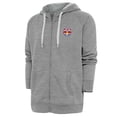 thumbnail image 1 of Men's Antigua Heather Gray New York Red Bulls Logo Victory Full-Zip Hoodie, 1 of 1