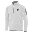 thumbnail image 1 of Men's Antigua Heather Gray Angel City FC Fortune Quarter-Zip Jacket, 1 of 1