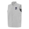 thumbnail image 1 of Men's Antigua  Heather Gray Northwestern Wildcats Brisk Full-Zip Vest, 1 of 1