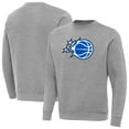 thumbnail image 1 of Men's Antigua Heather Gray Orlando Magic New Logo Tall Victory Pullover Sweatshirt, 1 of 3