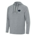 thumbnail image 1 of Men's Antigua Heather Gray Penn State Nittany Lions Spikes Quarter-Zip Hoodie, 1 of 1