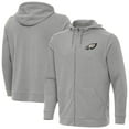 thumbnail image 1 of Men's Antigua  Heather Gray Philadelphia Eagles Effortless Full-Zip Hoodie Jacket, 1 of 4