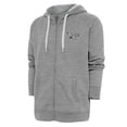 thumbnail image 1 of Men's Antigua Heather Gray Philadelphia Eagles Throwback Logo Victory Full-Zip Hoodie, 1 of 1