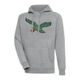 thumbnail image 1 of Men's Antigua Heather Gray Philadelphia Eagles Vintage Victory Raglan Pullover Hoodie, 1 of 1