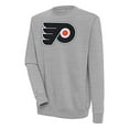 thumbnail image 1 of Men's Antigua  Heather Gray Philadelphia Flyers Victory Pullover Sweatshirt, 1 of 1