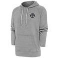 thumbnail image 1 of Men's Antigua Heather Gray Philadelphia Union Logo Victory Pullover Hoodie, 1 of 1