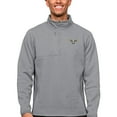 thumbnail image 1 of Men's Antigua Heather Gray Philadelphia Wings Course Quarter-Zip Pullover Top, 1 of 1