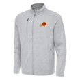 thumbnail image 1 of Men's Antigua Heather Gray Phoenix Suns Hold-Up Full-Zip Tri-Blend Jacket, 1 of 1