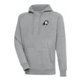 thumbnail image 1 of Men's Antigua Heather Gray Phoenix Suns Metallic Logo Victory Raglan Pullover Hoodie, 1 of 1