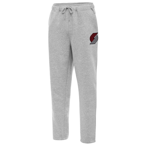 Men's Antigua Heather Gray Portland Trail Blazers Victory Sweatpants