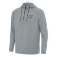 thumbnail image 1 of Men's Antigua Heather Gray Purdue Boilermakers Spikes Raglan Quarter-Zip Hoodie, 1 of 1