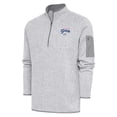 thumbnail image 1 of Men's Antigua  Heather Gray Reading Phillies Fortune Quarter-Zip Pullover Jacket, 1 of 1