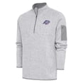 thumbnail image 1 of Men's Antigua  Heather Gray Reno Aces Fortune Quarter-Zip Pullover Jacket, 1 of 1