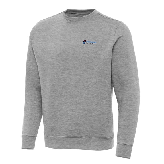 Men's Antigua  Heather Gray Richmond Raceway Victory Pullover Sweatshirt