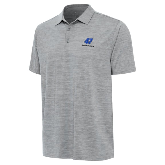 Men's Antigua  Heather Gray Ricky Stenhouse Jr. Layout Polo