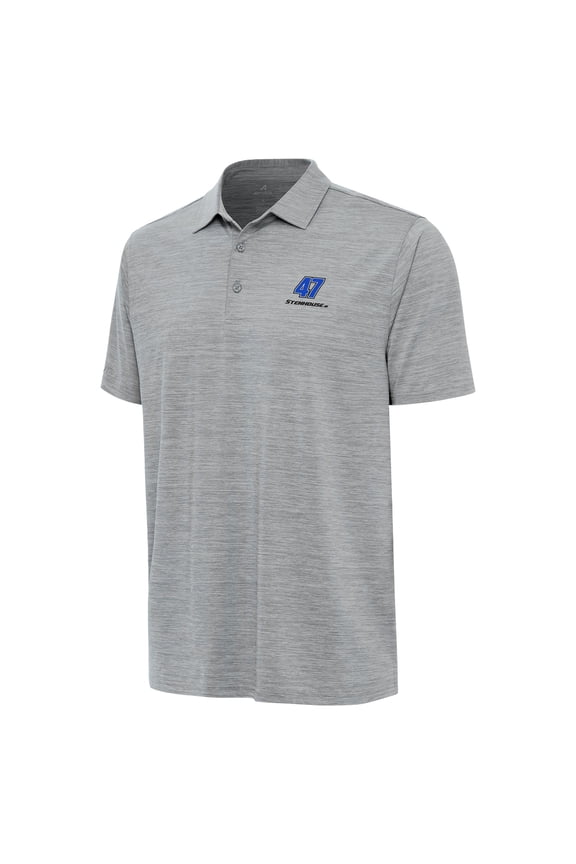 Men's Antigua  Heather Gray Ricky Stenhouse Jr. Layout Polo