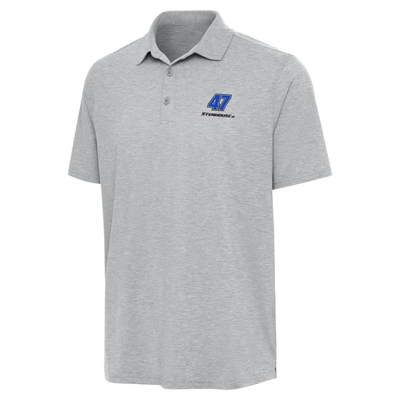 Men's Antigua  Heather Gray Ricky Stenhouse Jr. Par 3 Polo