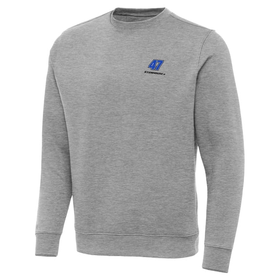Men's-Antigua  Heather Gray Ricky Stenhouse Jr. Victory Pullover Sweatshirt