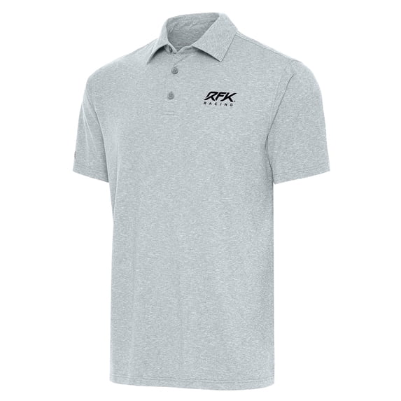 Men's Antigua Heather Gray Roush Fenway Keselowski Racing Big & Tall Par 3 Polo