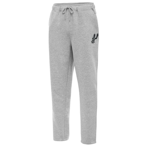 Men's Antigua Heather Gray San Antonio Spurs Victory Sweatpants