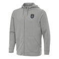 thumbnail image 1 of Men's Antigua Heather Gray San Diego FC Effortless Full-Zip Hoodie, 1 of 1