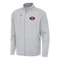 thumbnail image 1 of Men's Antigua Heather Gray San Francisco 49ers  Hold-Up Tri-Blend Full-Zip Jacket, 1 of 1