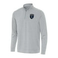 thumbnail image 1 of Men's Antigua Heather Gray San Jose Earthquakes Bright Quarter-Zip Top, 1 of 1