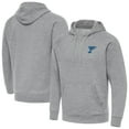 thumbnail image 1 of Men's Antigua Heather Gray St. Louis Blues Victory Pullover Hoodie, 1 of 3