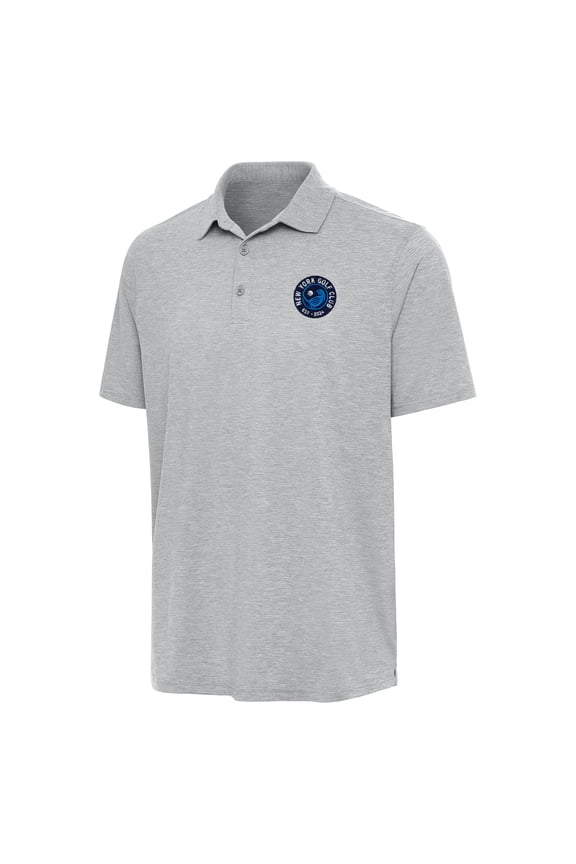 Men's Antigua Heather Gray TGL New York Golf Club Par 3 Polo