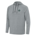 thumbnail image 1 of Men's Antigua Heather Gray TGL The Bay Golf Club Spikes Quarter-Zip Hoodie, 1 of 1