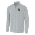 thumbnail image 1 of Men's Antigua Heather Gray Vegas Golden Knights Bright Quarter-Zip Top, 1 of 1